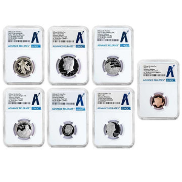 2021-S US Silver Proof Set NGC PF70UC Advance Releases - CoinsTV