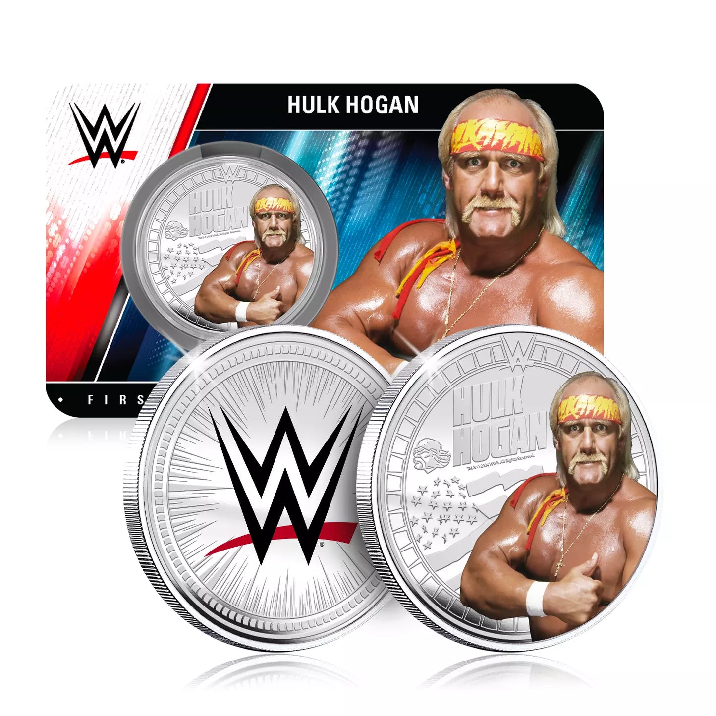 WWE Legends Hulk Hogan 9g Silver Gilded in Assay Card - CoinsTV