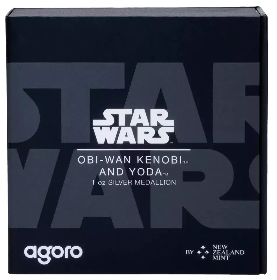 2024 Star Wars Allies - Obi-Wan Kenobi & Yoda 1oz Silver Medallion - CoinsTV