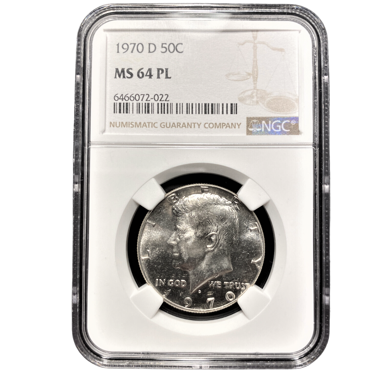 1970 D Franklin Half Dollar - NGC MS64 Prooflike