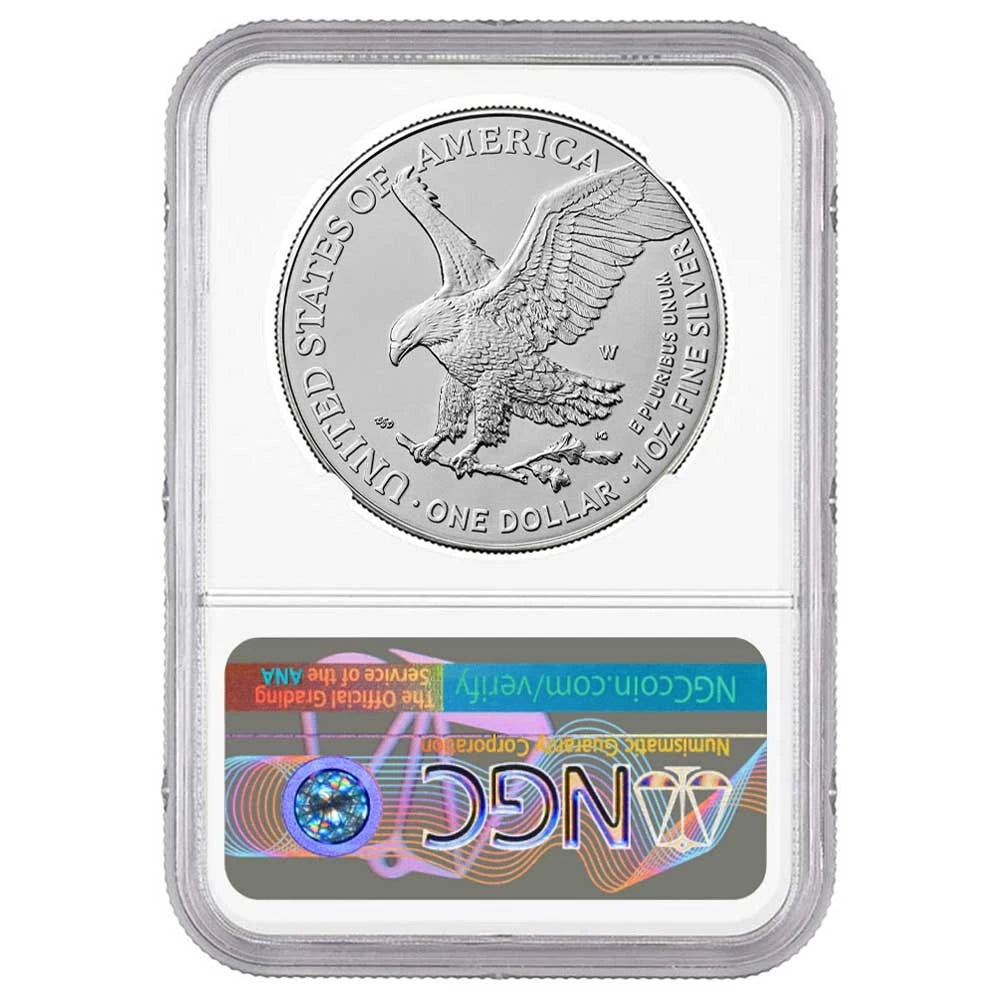 2026-W Silver Eagle Enhanced Finished - NGC MS70 FDI First Label