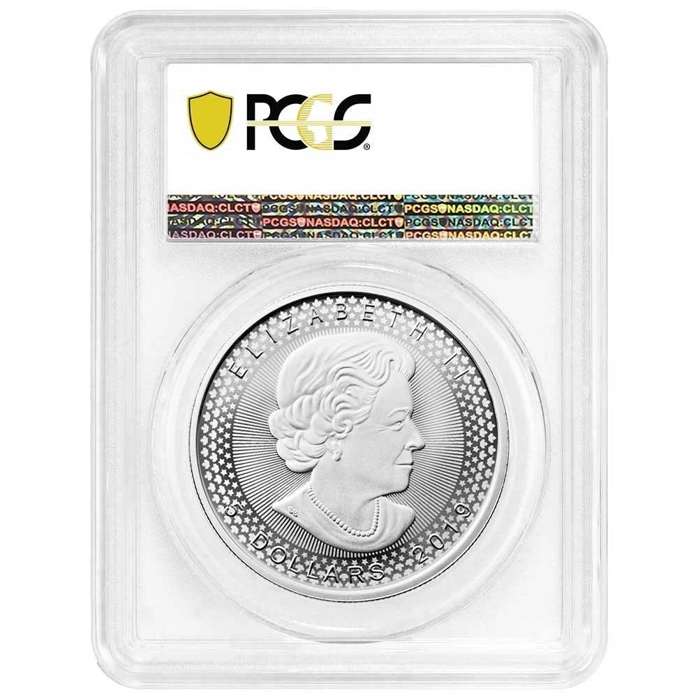 2019 Canadian Maple Leaf Silver Modified PR - Pride of Two Nations U.S. Set - PCGS PR70 FDOI Dual Flag