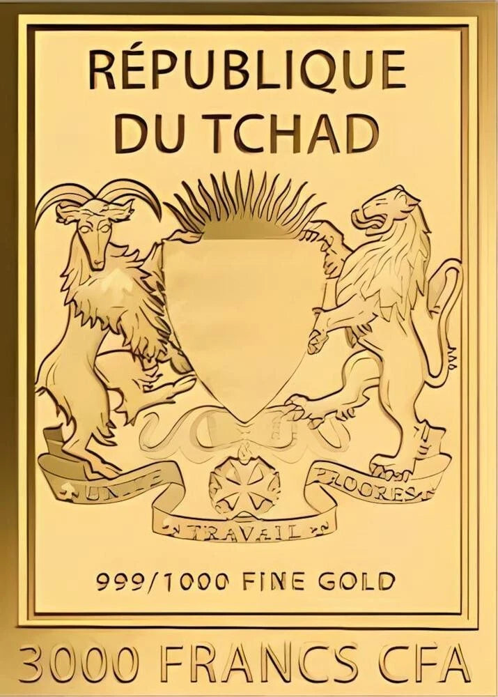 2024 Chad Cleopatra 1/1000 oz .999 Gold Coin Card