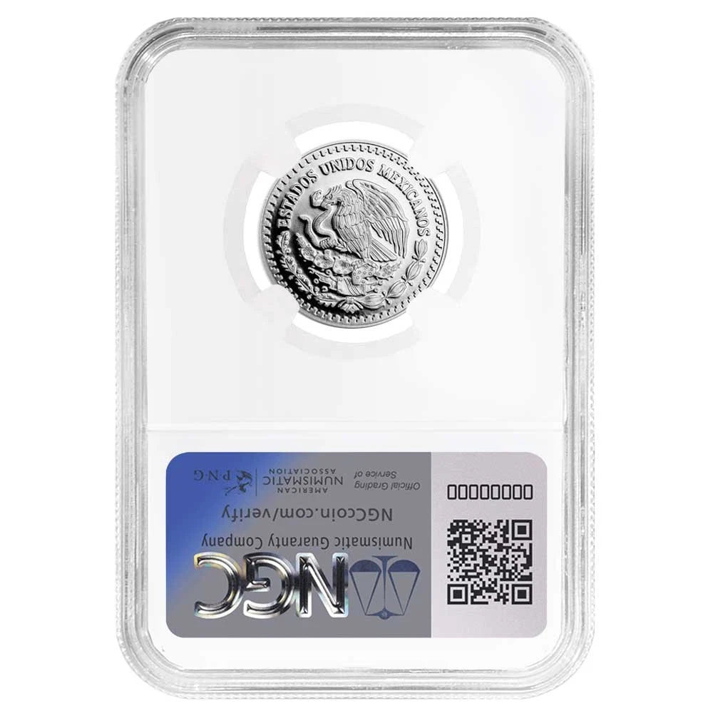 2024 Mexican Libertad Onza 1/4 oz Silver - NGC PF70UC ER Mexico Label - CoinsTV