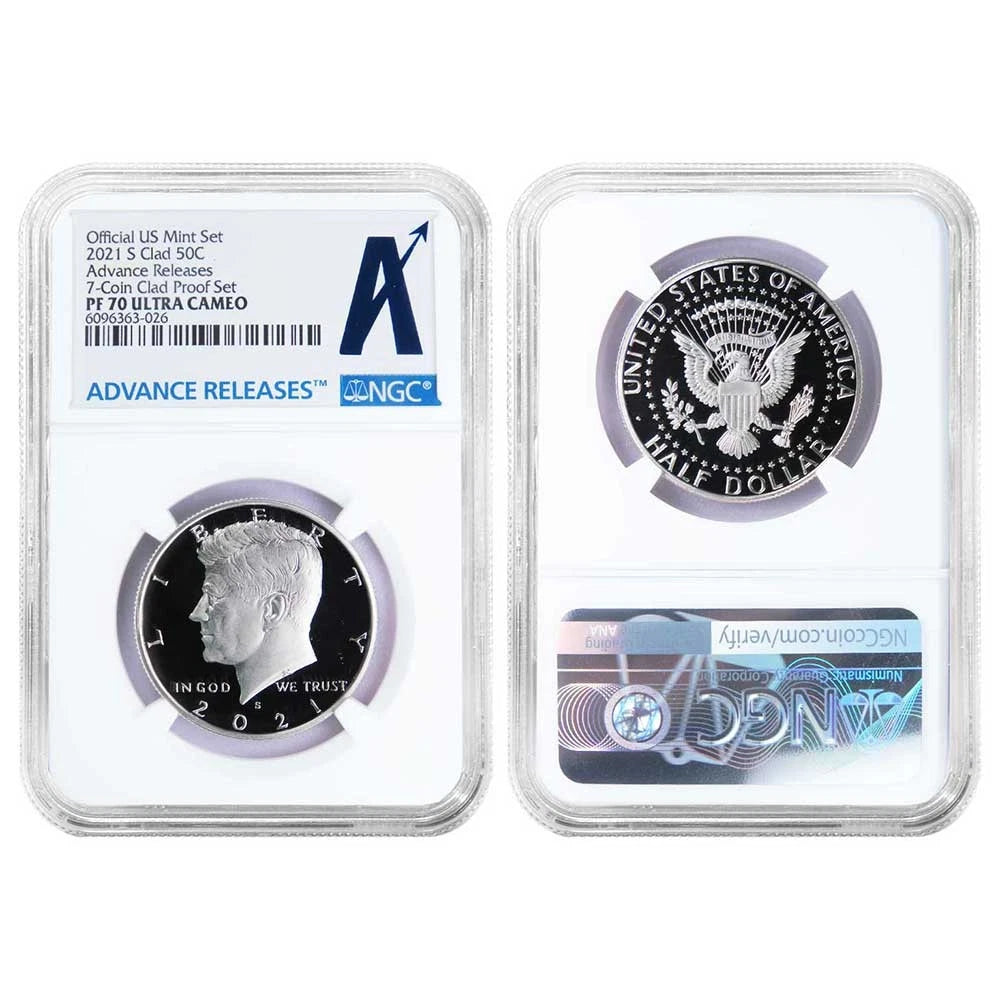 2021-S US Clad Proof Set NGC PF70UC AR Advance Releases Label