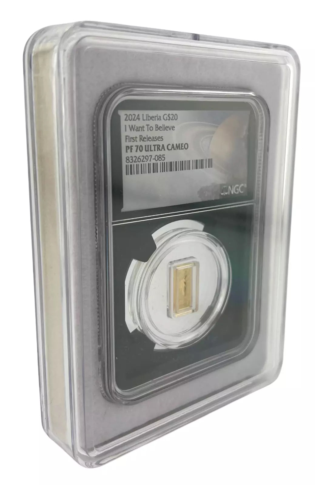 2024 Liberia $20 I Want to Believe UFO 0.5g Gold Coin - NGC PF 70 Galaxy Label - CoinsTV