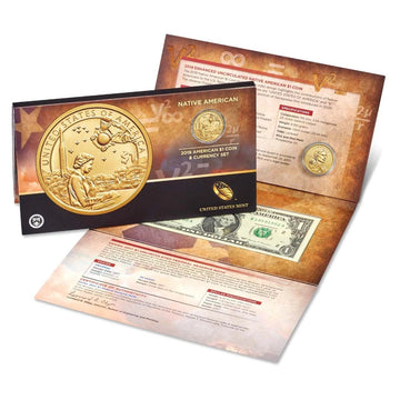 2019 $1 Native American Coin and Currency Set with OGP & COA