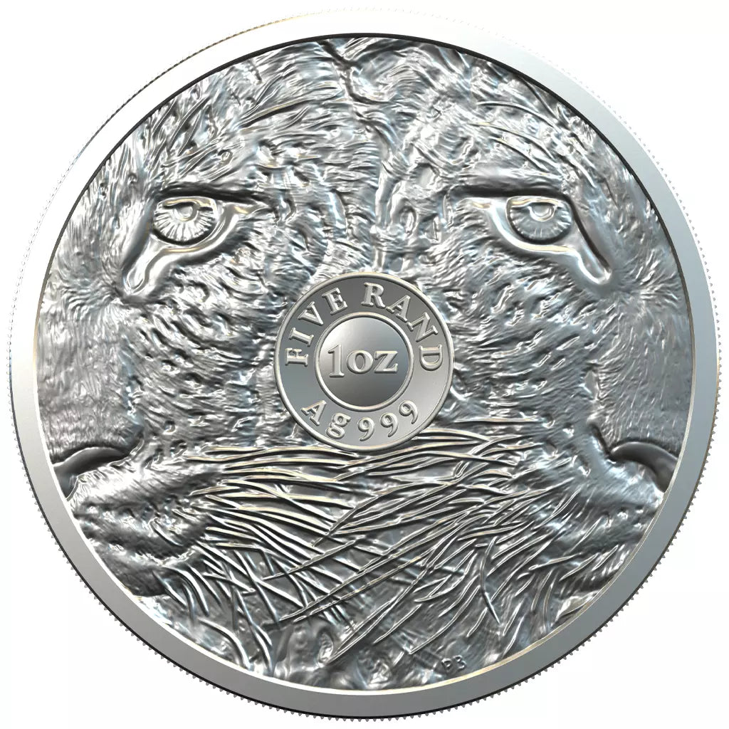 2020 South Africa 5 Rand Big 5 Leopard 1 oz Silver Coin - NGC MS 70 - CoinsTV