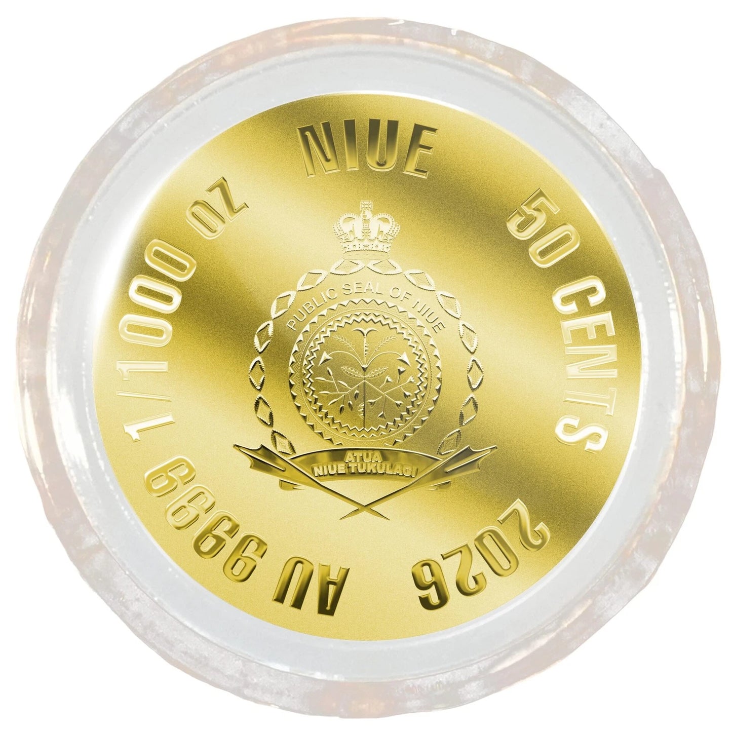 2026 Niue Chinese Panda 1/1000 oz Gold Coin in Card - CoinsTV