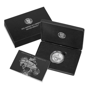 2022-P Proof American Liberty 1 oz Silver Medal Box with OGP & COA