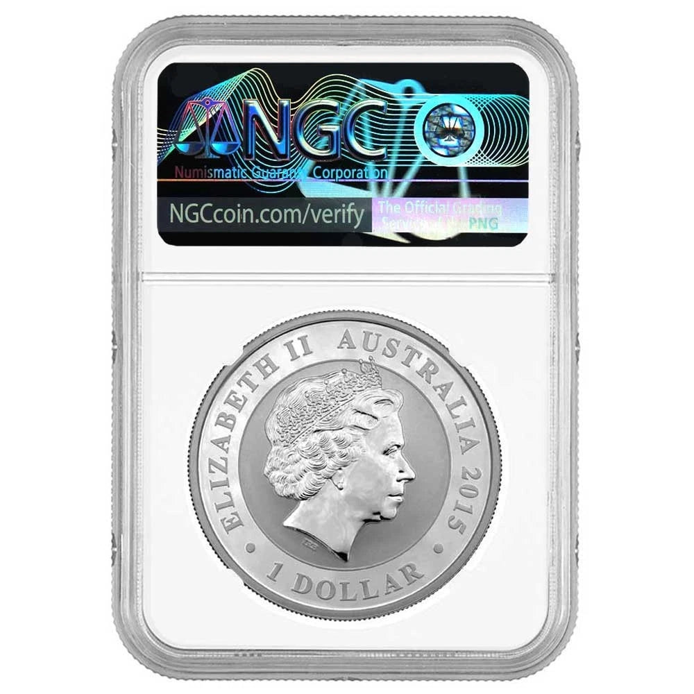 2015 P25 Australia Kookaburra - 25th Anniversary - NGC MS70 Brown Label - CoinsTV
