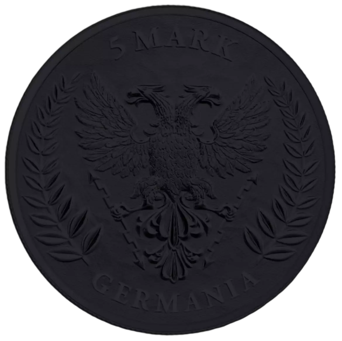 2022 Germania Lady Germania Sunset Black Platinum Edition - 1 oz Silver Coin