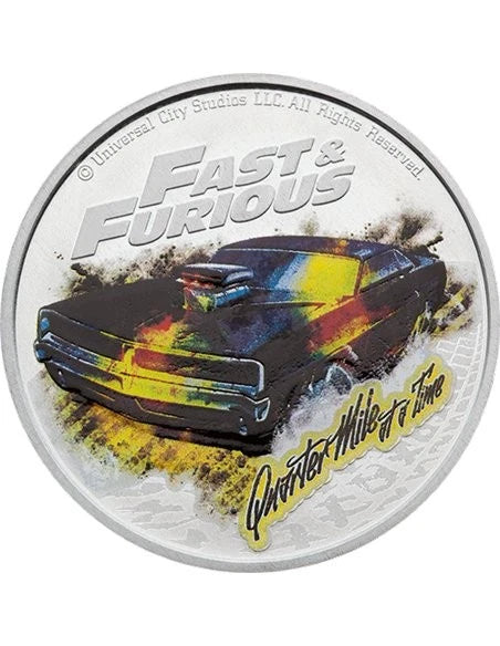 2025 Niue Fast & Furious 10g CN Coin & Stamp Set
