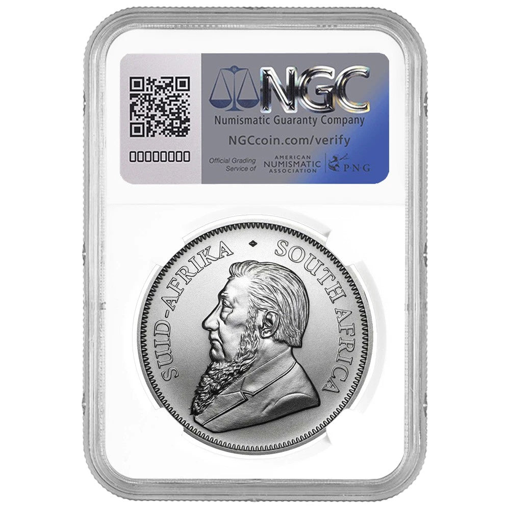 2026 South Africa Krugerrand 1 oz Silver - NGC MS70 Brown Label - CoinsTV