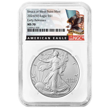 2026(W) Silver Eagle - NGC MS70 ER Black Label