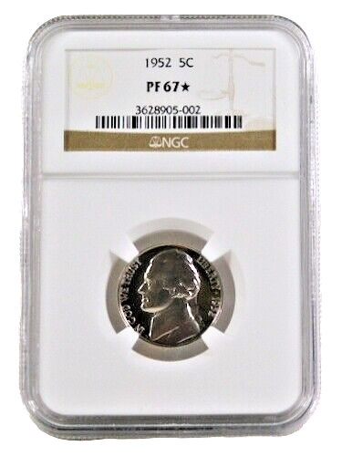 1952 Jefferson Nickel - NGC PF67 Star