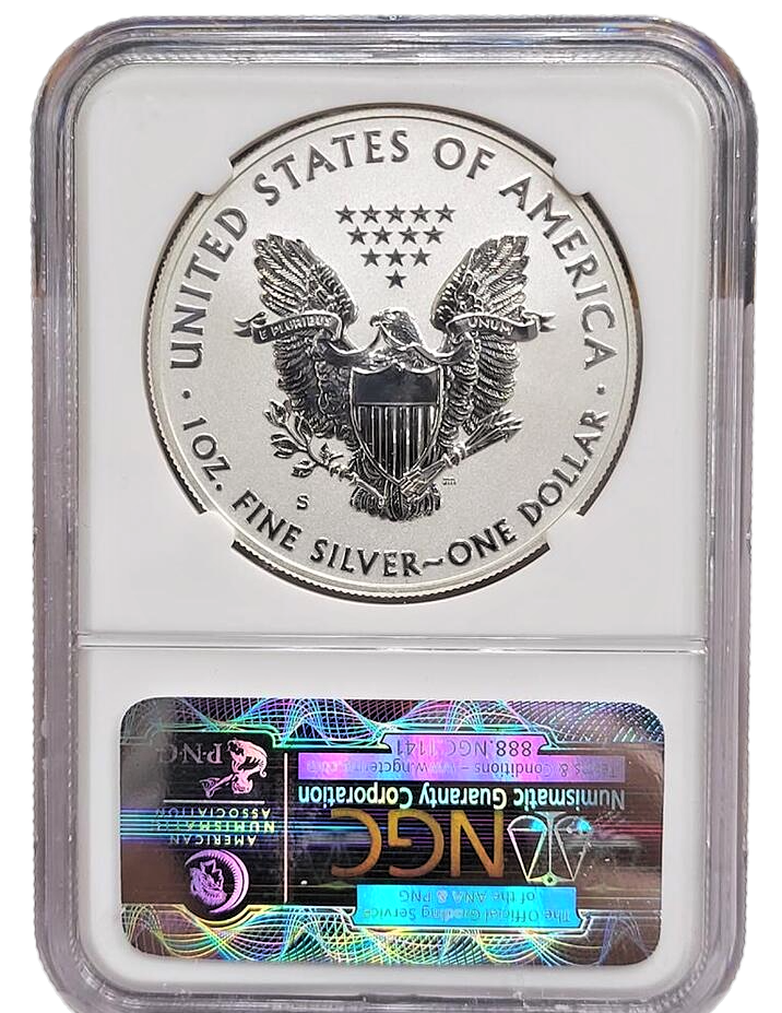 2012 S Silver Dollar Eagle - Reverse Proof /First Release - NGC PF69