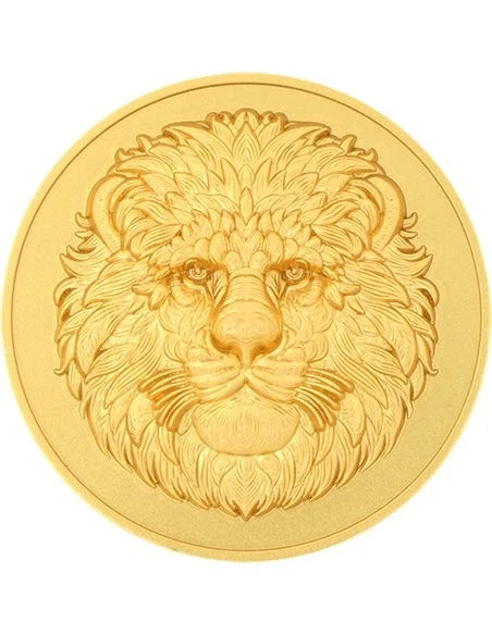 lionctoy lionchen golden2025 腐天使 卵 2025 Fiji Lion 3D UHR Gold Gilt 1 Oz Silver Coin | CoinsTV
