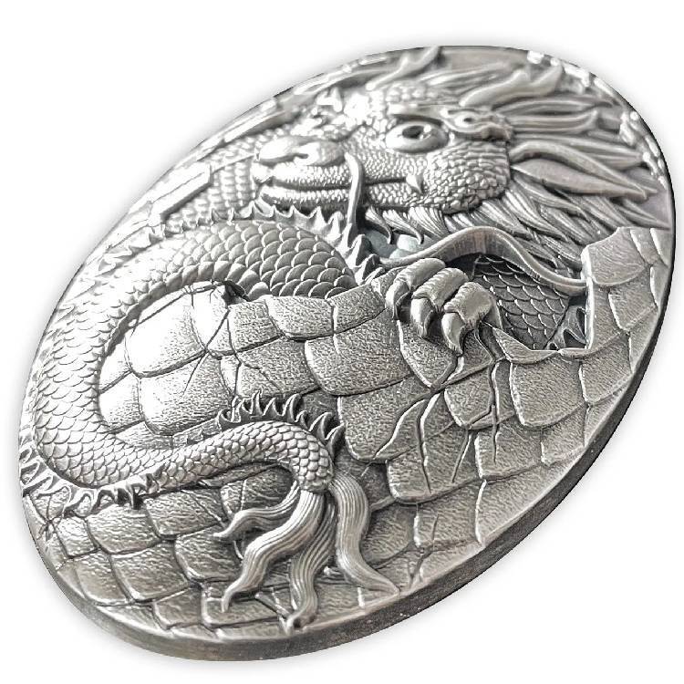 2024 Djibouti Year of the Dragon 5 oz Silver