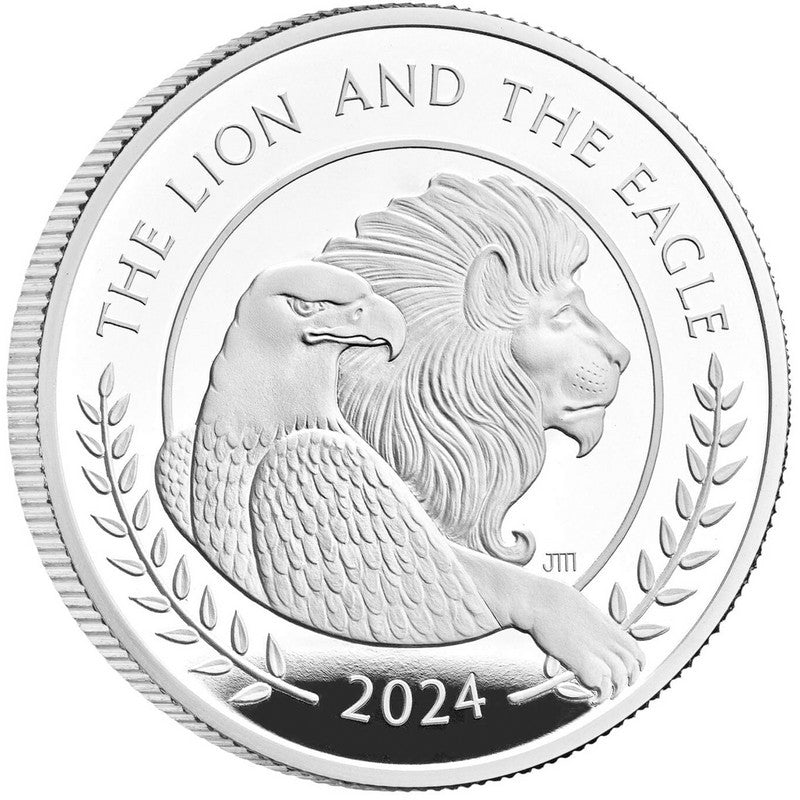 2024 Great Britain Silver “The Lion and The Eagle” Fractional Proof 4-Coin Set