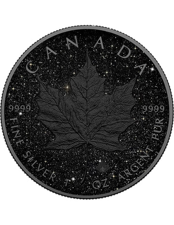 2026 Canada Maple Leaf Triple Black Diamond Edition 1 oz Silver Coin