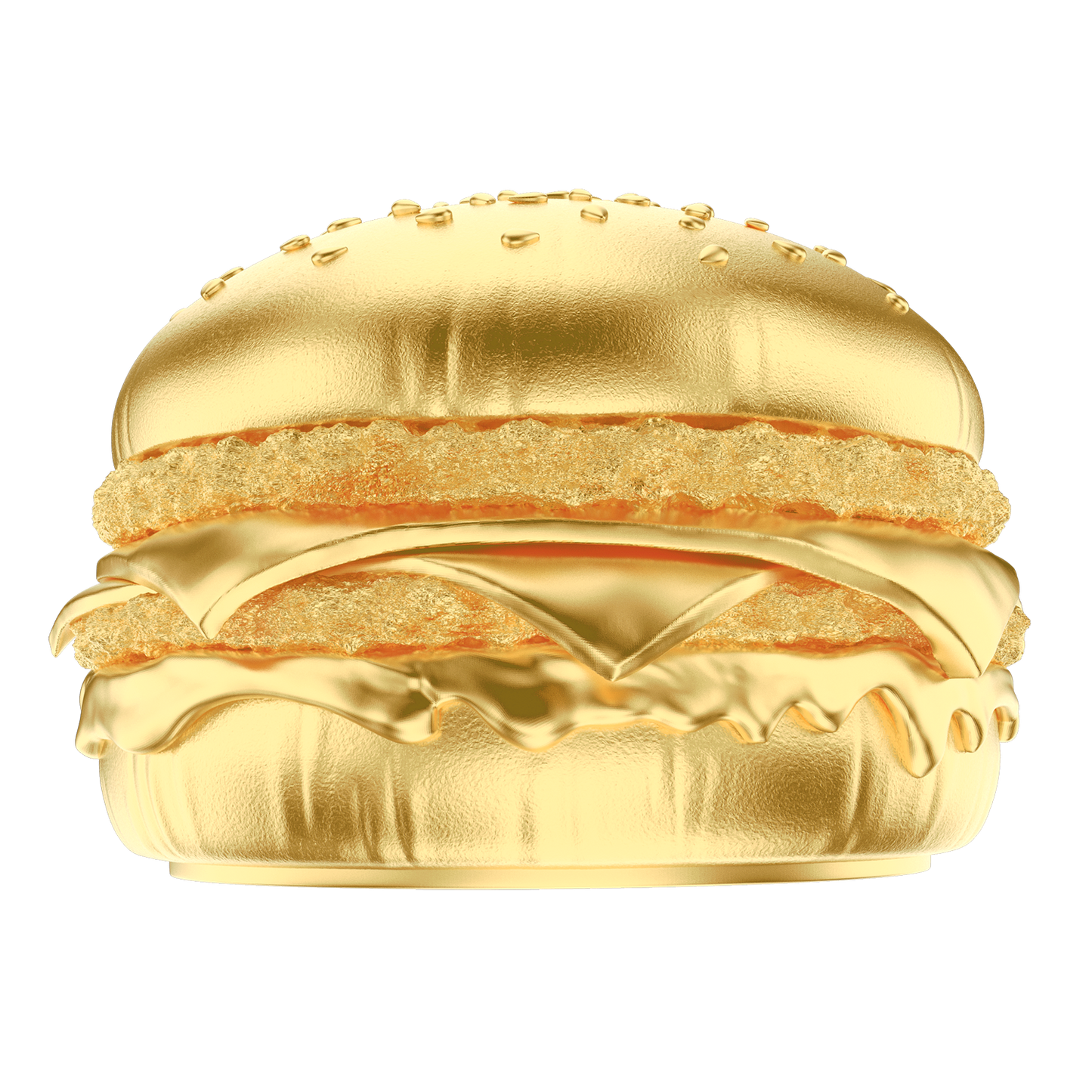 2025 Samoa Golden Hamburger Shaped Gold Gilt 24g Silver Coin