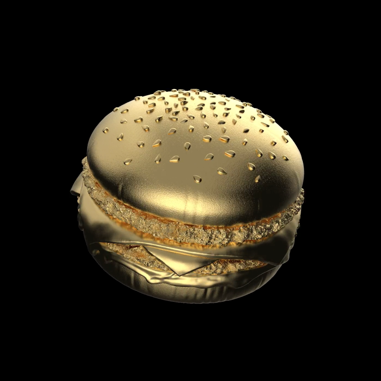2025 Samoa Golden Hamburger Shaped Gold Gilt 24g Silver Coin