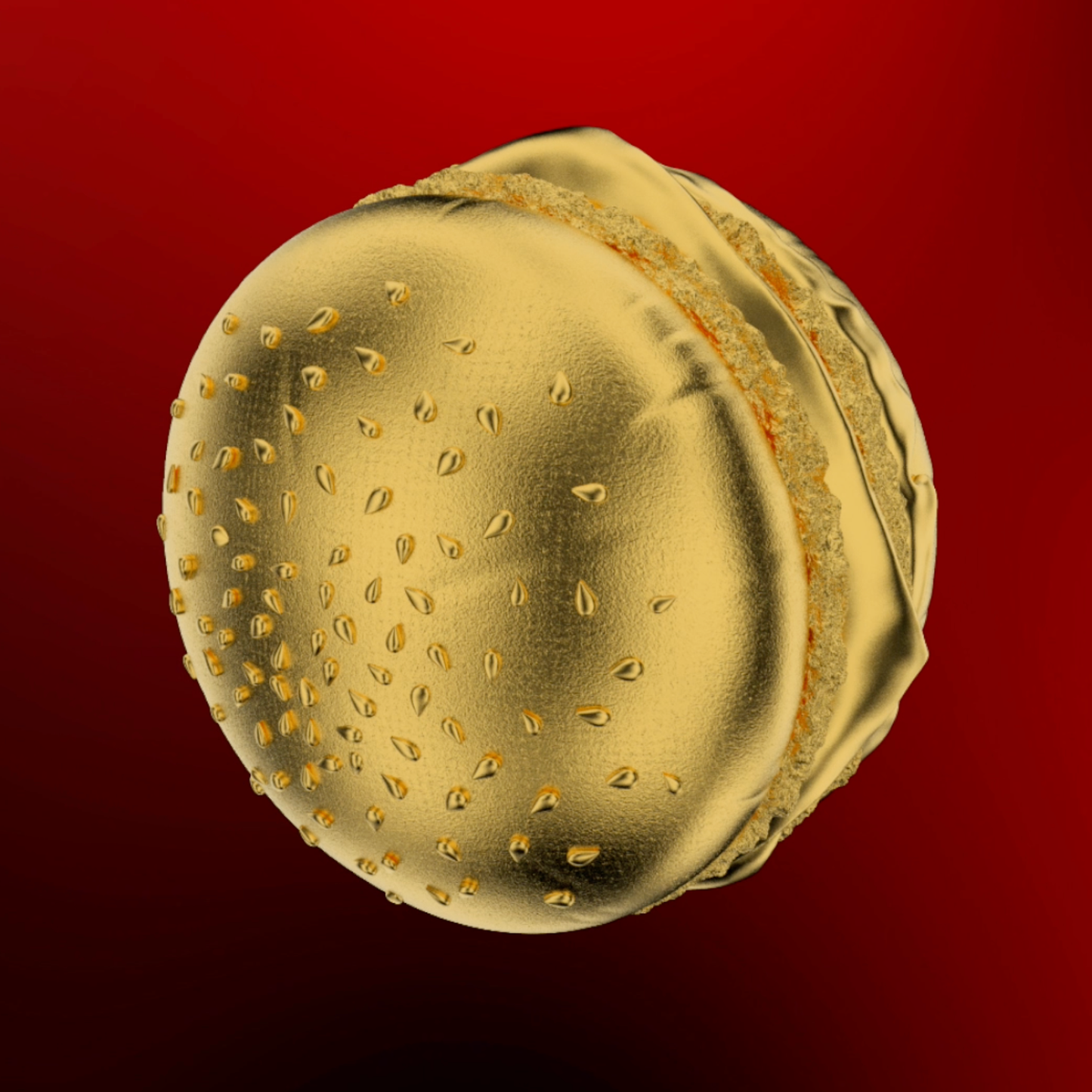 2025 Samoa Golden Hamburger Shaped Gold Gilt 24g Silver Coin