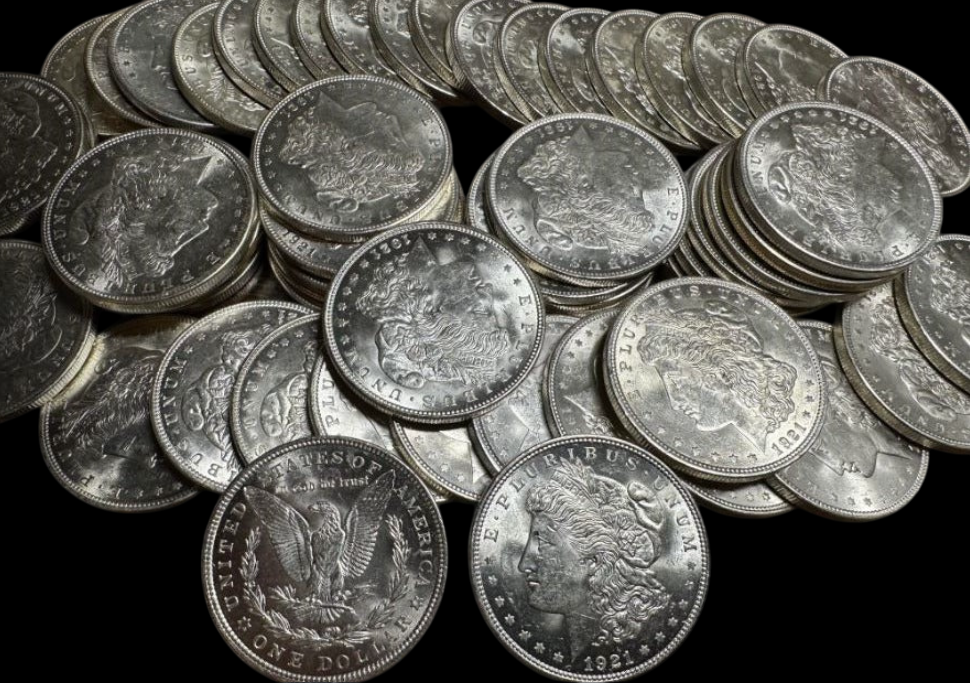 1921 Morgan Silver Dollar Philadelphia - Brilliant Uncirculated - CoinsTV