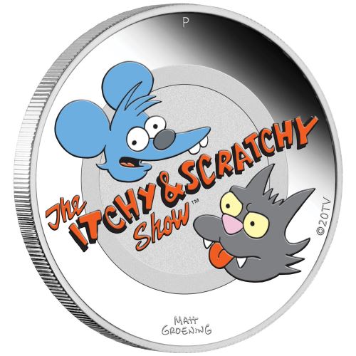 2021 Itchy & Scratchy 1 Oz Silver Proof
