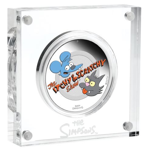 2021 Itchy & Scratchy 1 Oz Silver Proof