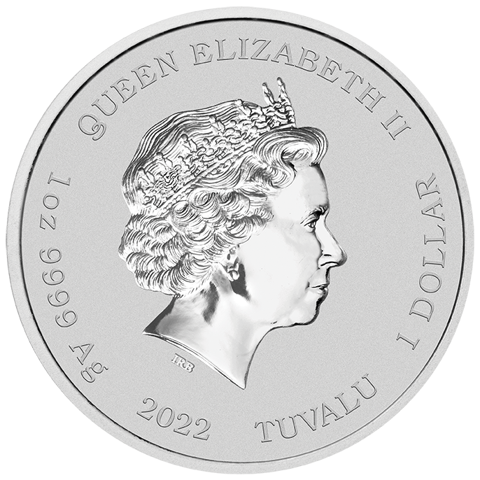2022 James Bond "No Time to Die" Black Logo 1 Oz Silver - Perth Mint - Business Strike - CoinsTV