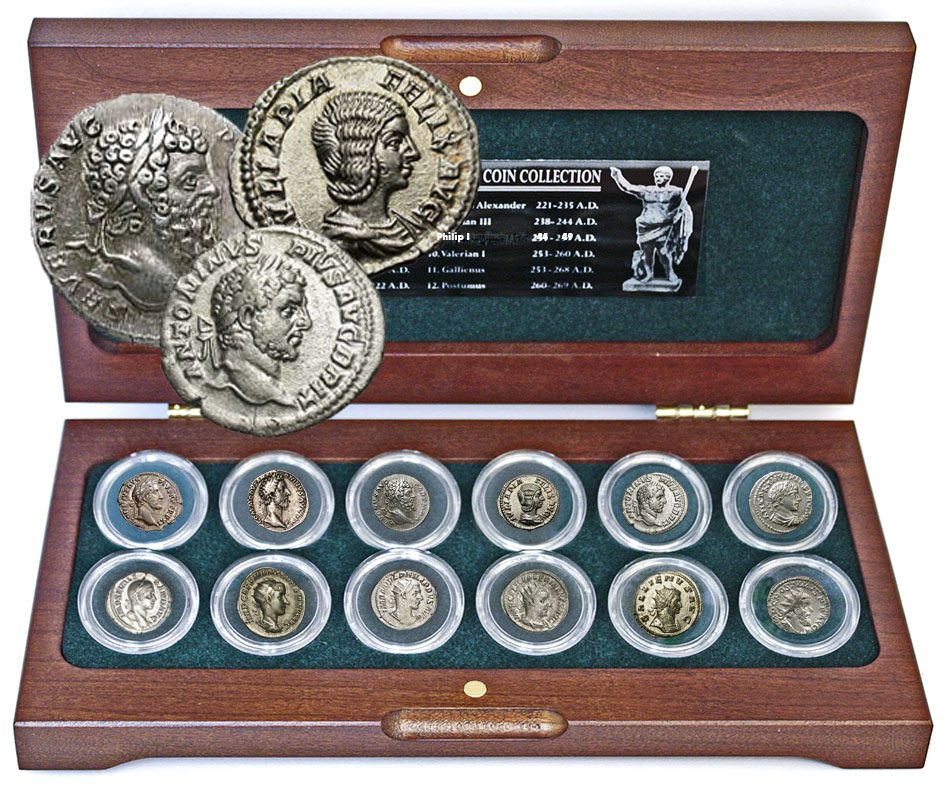 Roman Empire:12 Emperors Silver Coin Collection (U) - CoinsTV