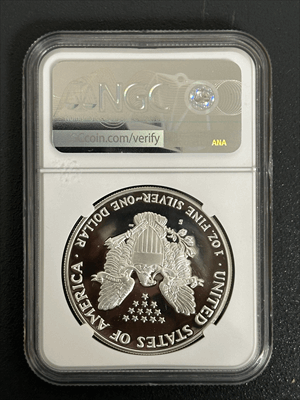 1990 S Silver Eagle - Proof - NGCX PF10 Ultra Cameo Sight White - CoinsTV