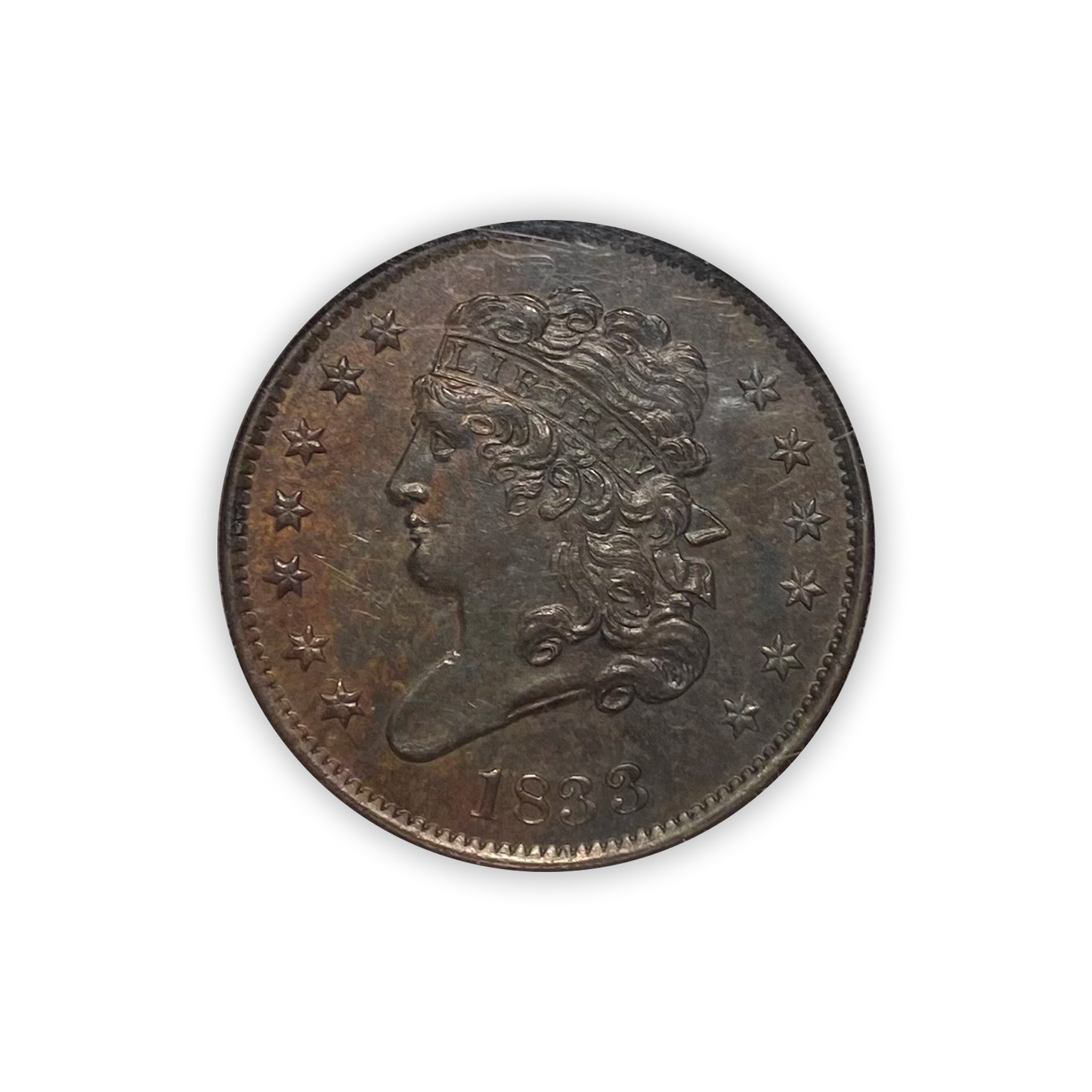 1833 Classic Head Half Cent - NGC MS61 BN - CoinsTV