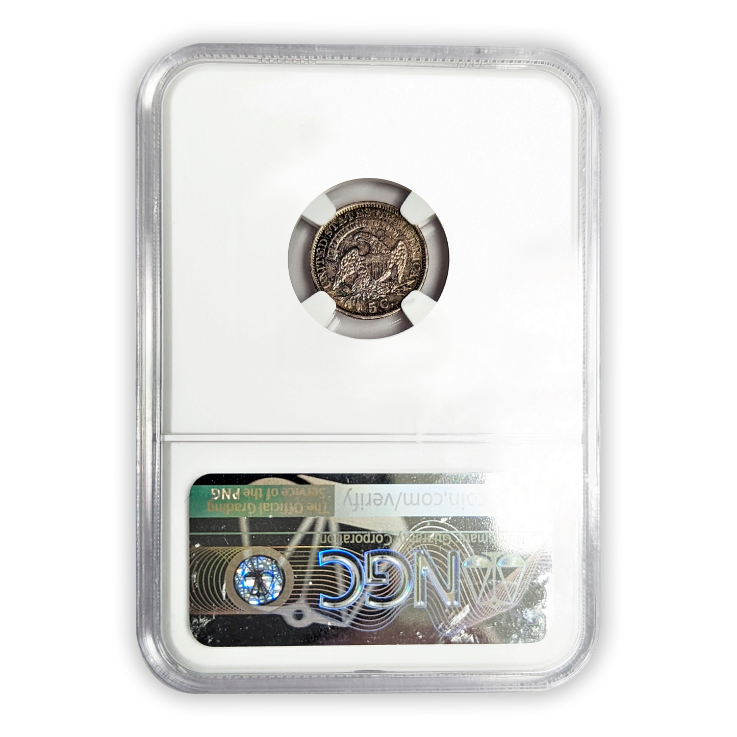 1835 Capped Bust Half Dime NGC AU58 Philadelphia - CoinsTV