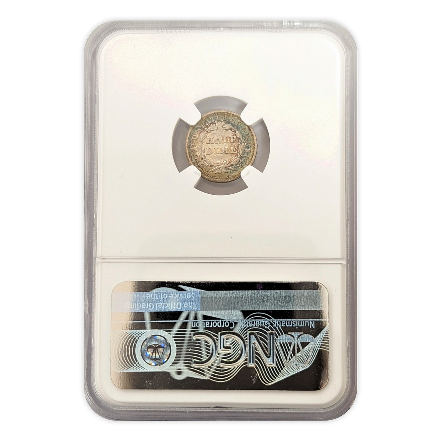 1843 Half Dime NGC AU53 Philadelphia - CoinsTV