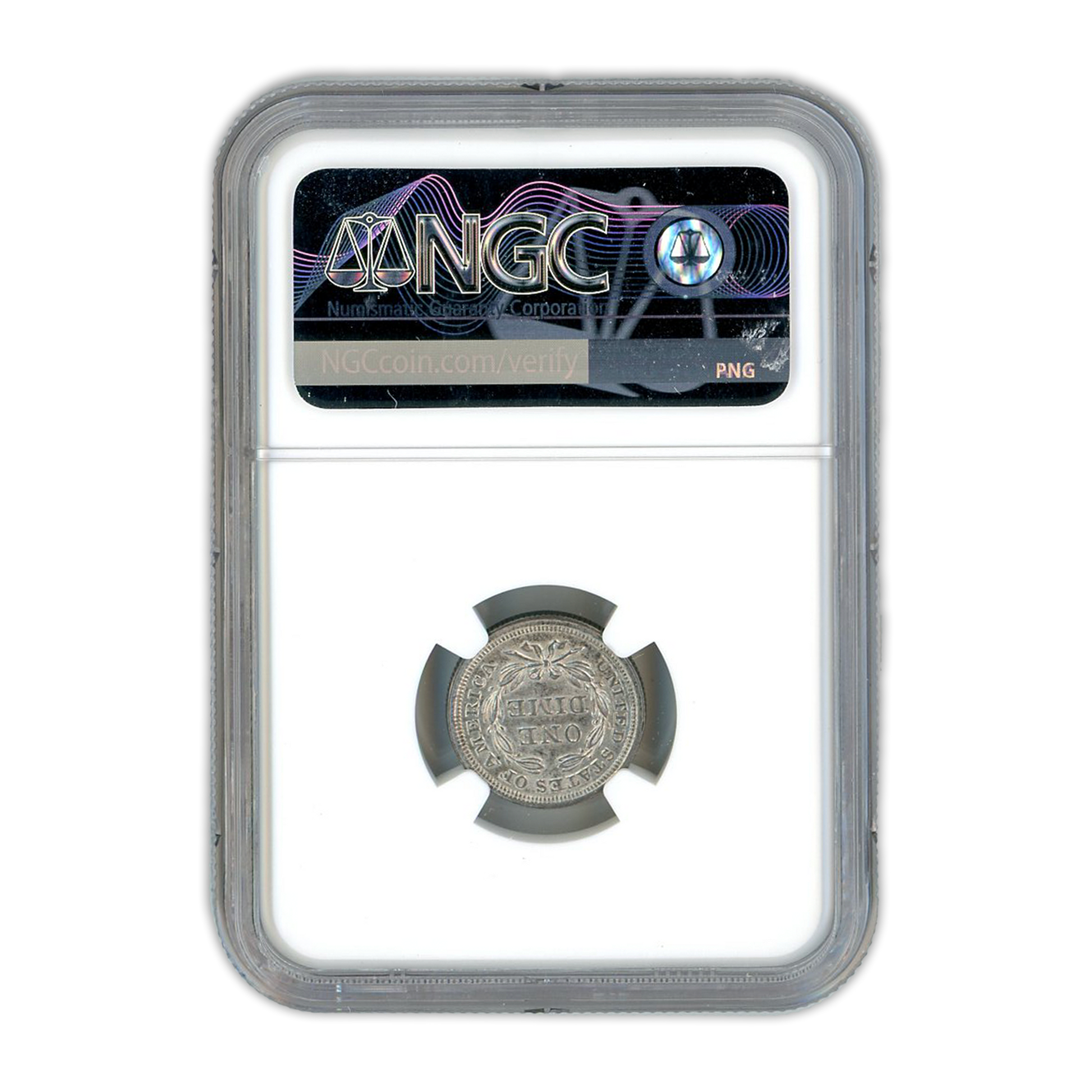 1853 Seated Liberty Dime Arrows NGC AU58 - CoinsTV