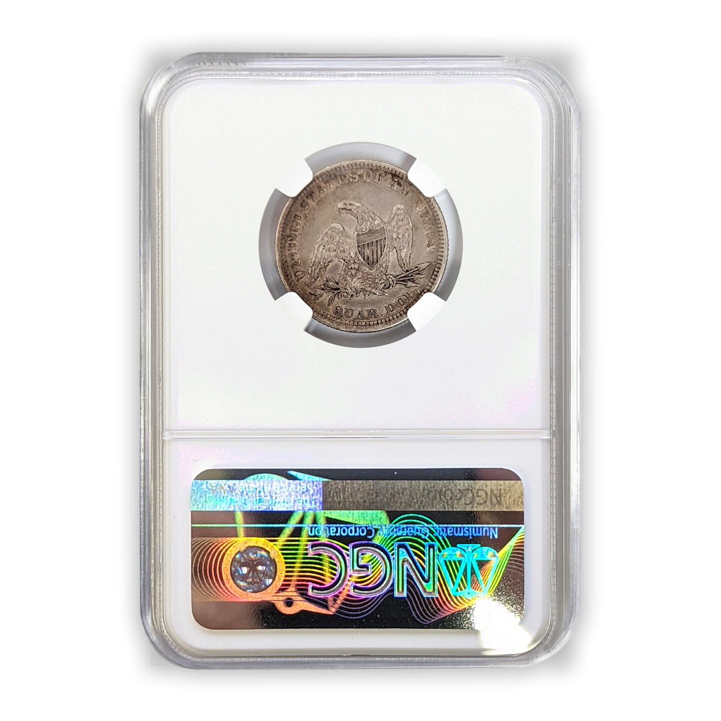 1861 Seated Liberty Quarter Philadelphia - NGC XF 45 - CoinsTV