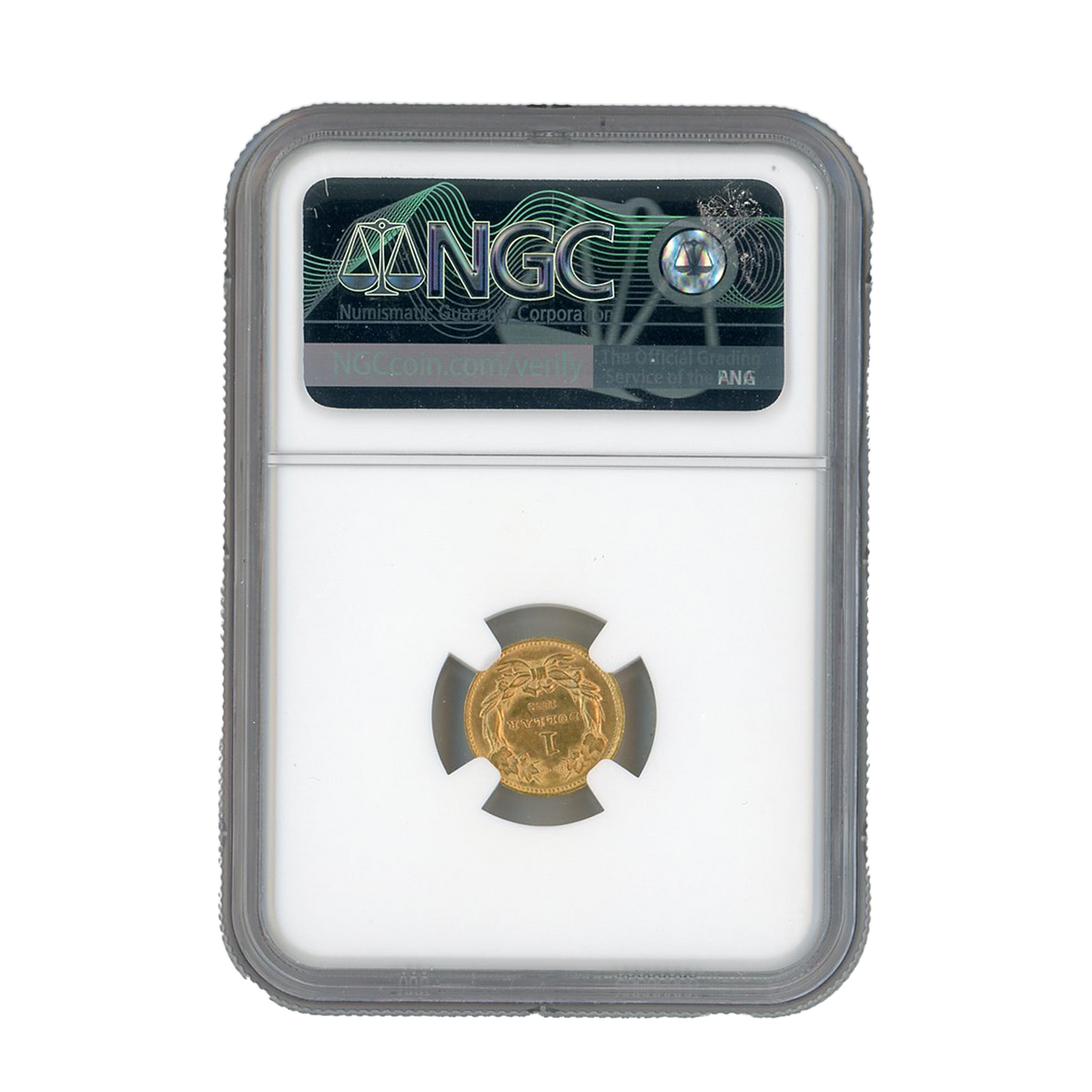 1862 G $1 Gold Liberty Head NGC AU58 - CoinsTV