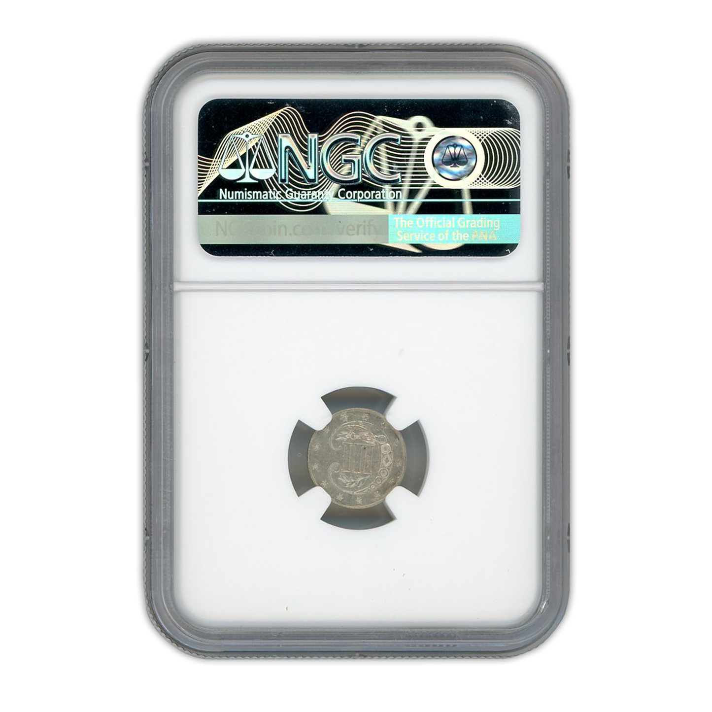 1862 Three Cent Silver - NGC MS61