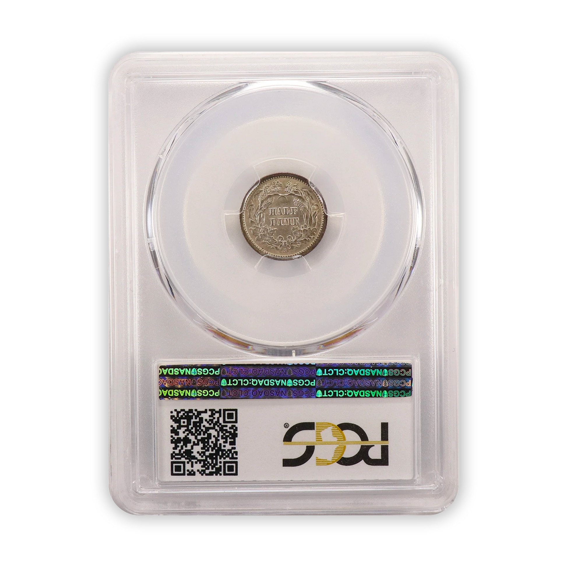 1863-S Seated Liberty Half Dime - San Francisco - PCGS MS62 - CoinsTV