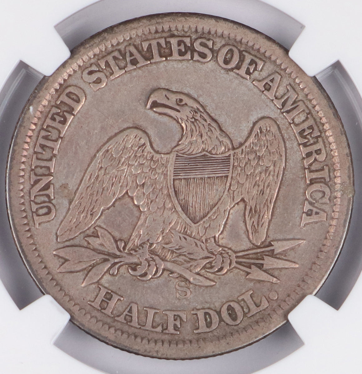1864 S Seated Liberty Half Dollar San Francisco - NGC VF35 Newman - CoinsTV