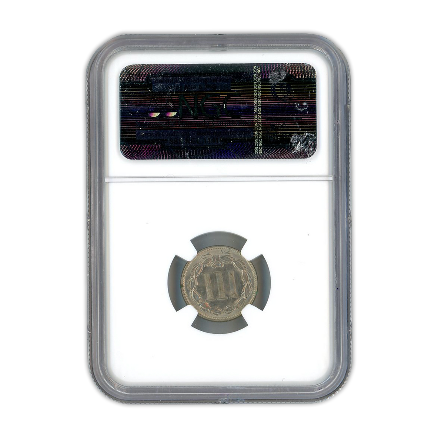 1865 Three Cent Nickel - NGC MS64 - CoinsTV