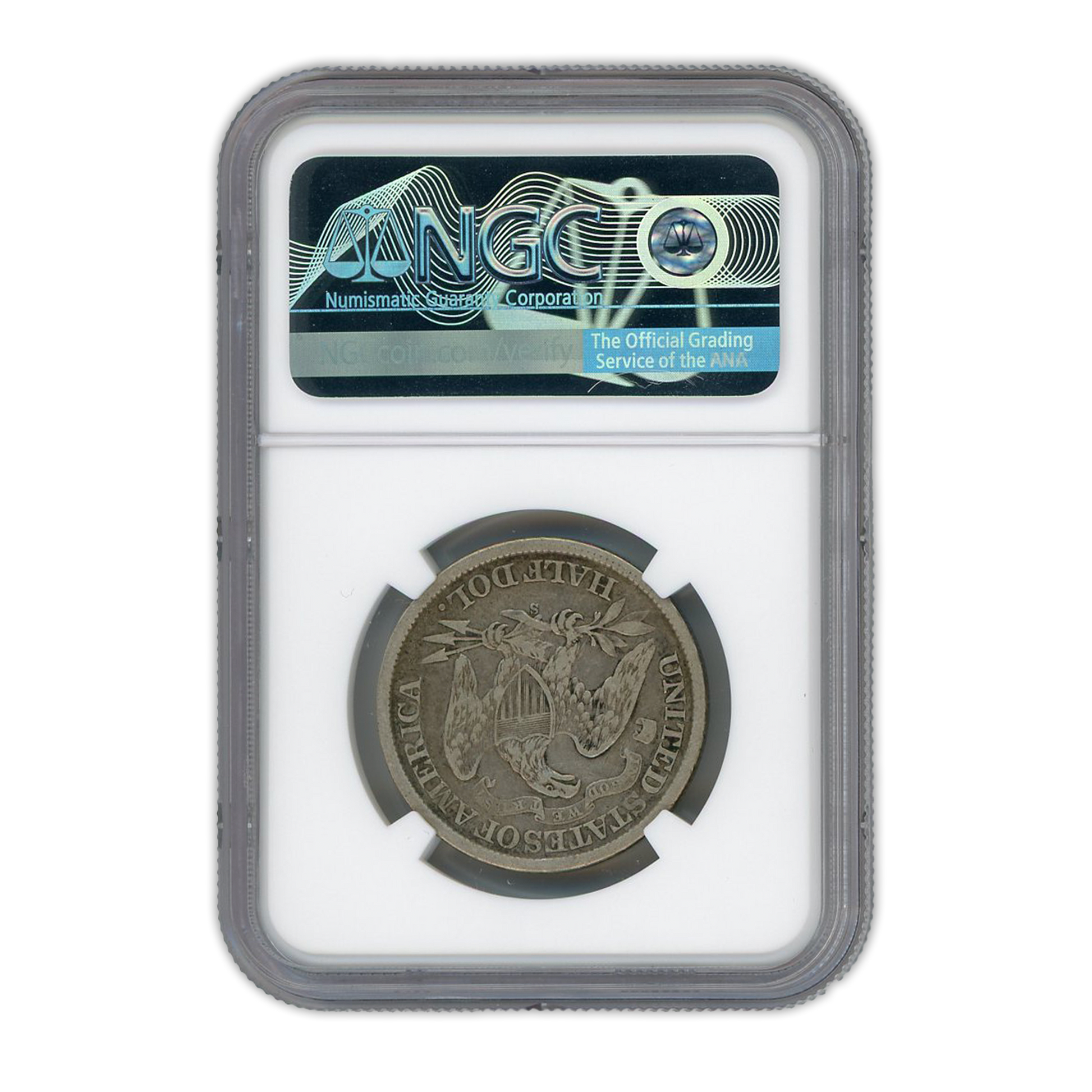 1868 S Seated Liberty Half Dollar San Francisco NGC XF40 - CoinsTV