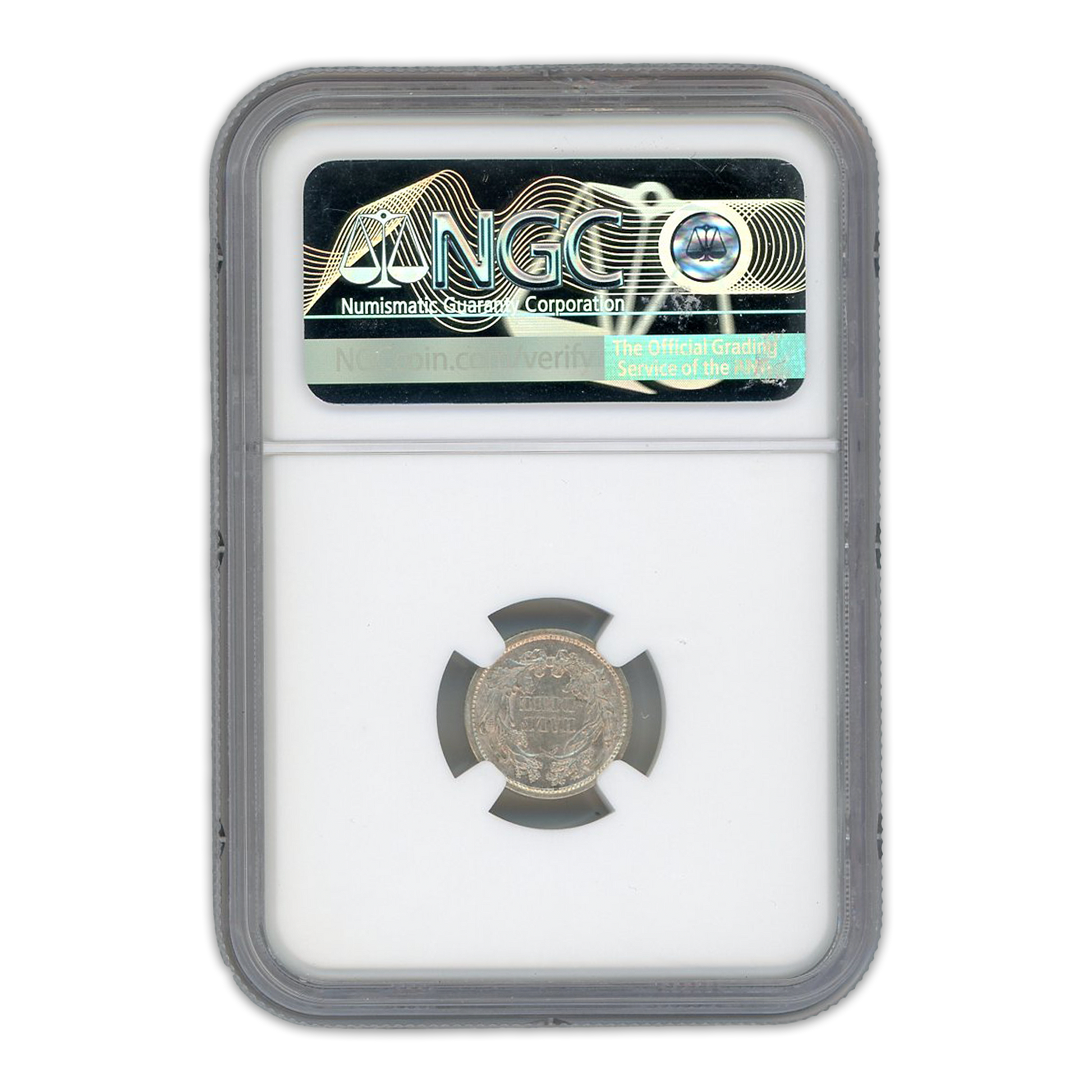 1872 Half Dime NGC AU55 - CoinsTV