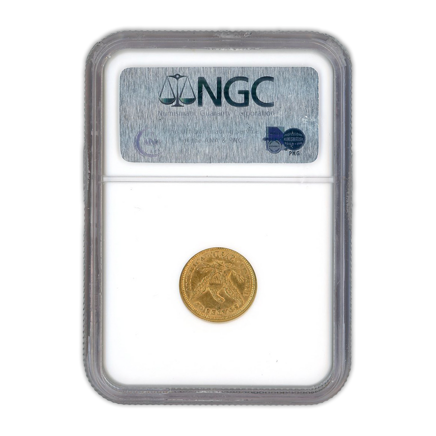 1873 $2.5 Gold Liberty Head Closed 3 - NGC AU58 - CoinsTV