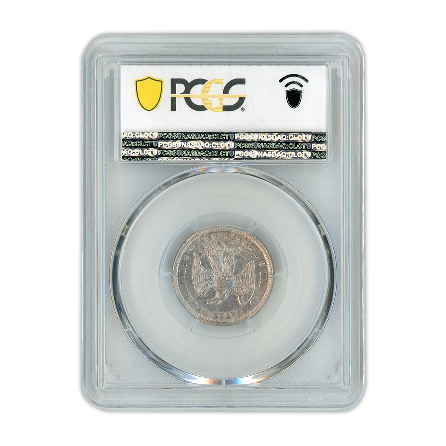 1875-CC Seated Liberty 20 Cent PCGS AU50 - CoinsTV