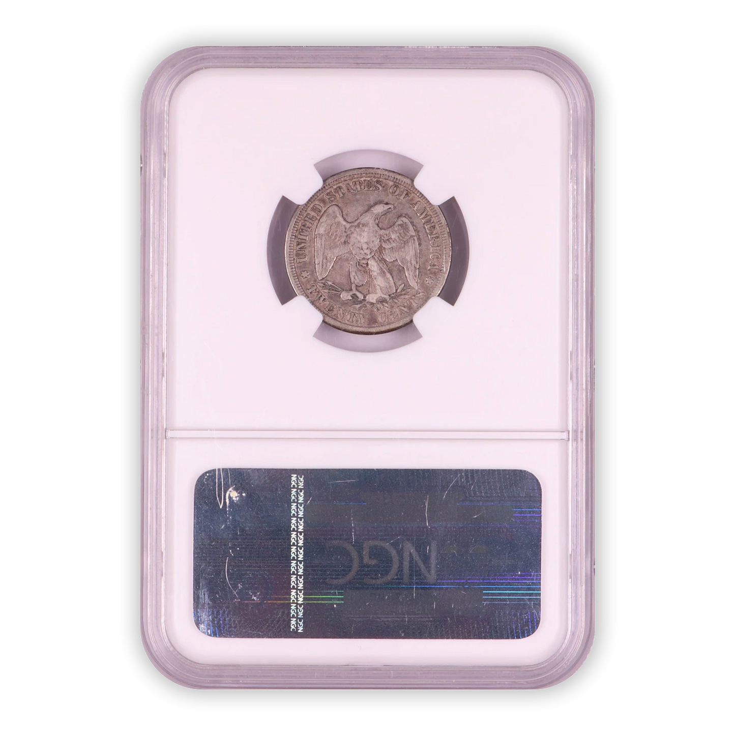1875 CC Seated Liberty Quarter Carson City - NGC VF20 - CoinsTV