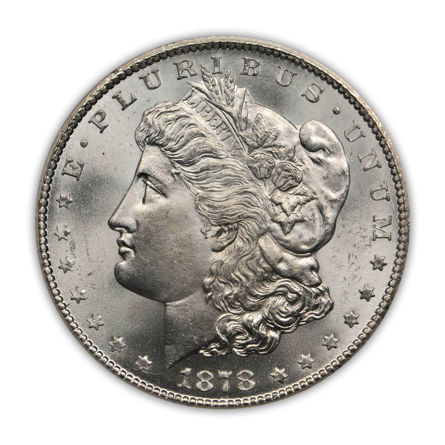 1878 Morgan Silver Dollar Carson City - Brilliant Uncirculated - CoinsTV